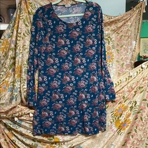 NATURAL LIFE Floral Blue Dress